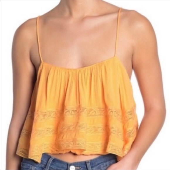 Free People Tops - Free People Home Again Crop  Top Orange Small